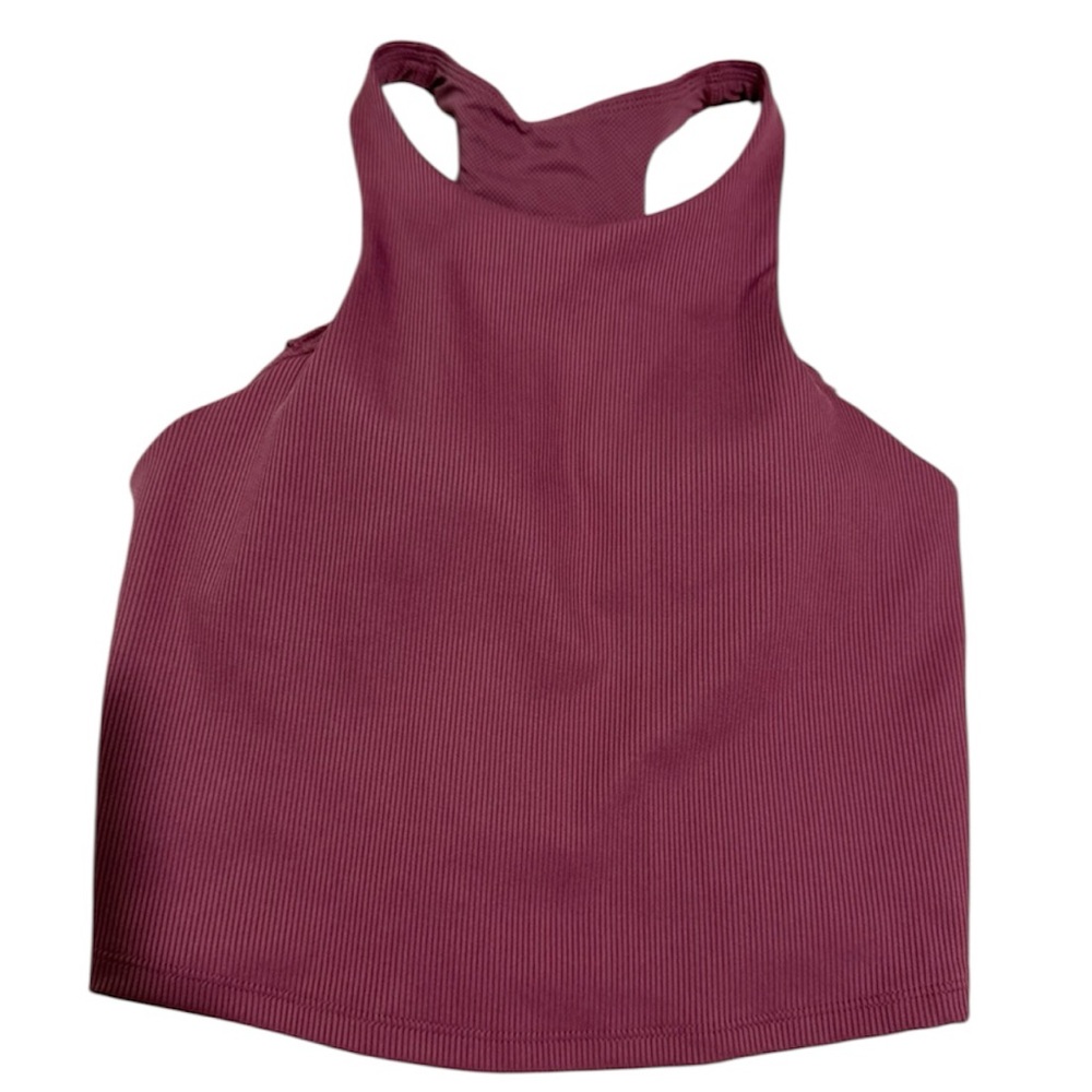 All in Motion Women's Mauve Ribbed Active Crop - Size S